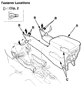 6. With rear ventilation; If necessary, release the clips