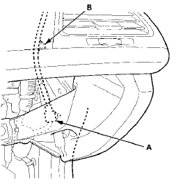 13.2-door: From the right C-pillar area, disconnect the