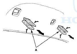5. If the side curtain airbag has deployed, replace the