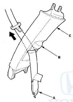 7. Install the trim in the reverse order of removal, and