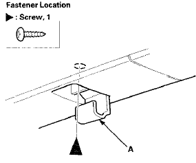 2. Pry out the C-pillar lid cap (A) with the appropriate