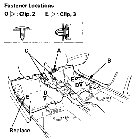 10. While lifting up the shift lever (A), pull out the carpet