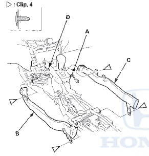 7. Install the console in the reverse order of removal,