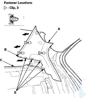 6. If the side curtain airbag has been deployed, replace