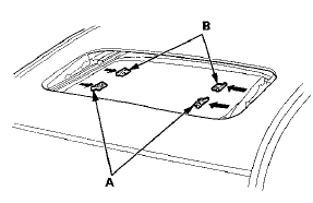 8. Install the sunshade in the reverse order of removal,