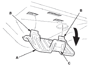 3. Install the panel in the reverse order of removal, and