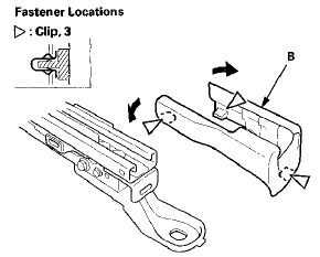 7. Remove the recline Inner cover (A) and the center