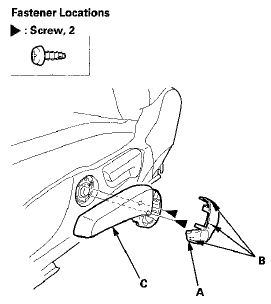 5. Driver's seat (manual height adjustable seat); Remove