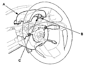 8. Remove the screws (A, B), then remove the lower