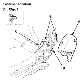 11. From under the seat cushion, release the elastic strap