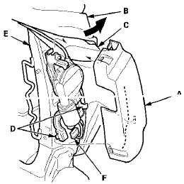 18. Driver's seat (10-way power seat): Disconnect the seat