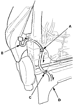 22. Driver's seat (10-way power seat): Pull out the side