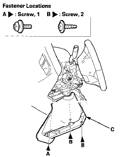 9. Install the upper and the lower column covers in the