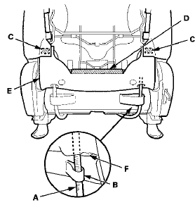 10. Release the hook strips (A), then loosen the seat-back