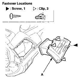 4. Install the side vent in the reverse order of removal,