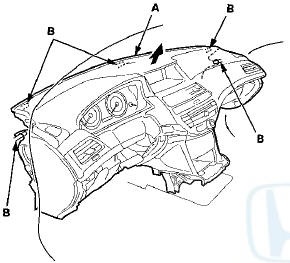 17. Install the dashboard in the reverse order of removal,