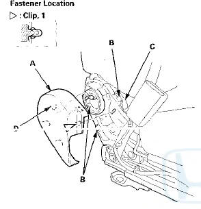 10. Passenger's seat: Gently pull out the center cover (A)