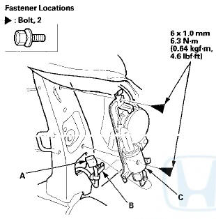 9. Install the lumbar support in the reverse order of