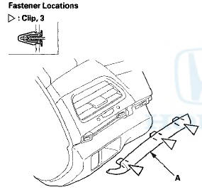 2. Install the trim in the reverse order of removal, and