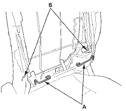 8. Install the lumbar support in the reverse order of