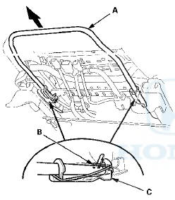 3. Install the slide lever by pushing on it into the lever