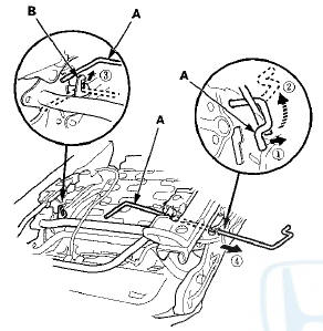 6. Remove the other side end of the torsion bar from the