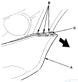 4. 2-door: With the help of an assistant, pull both sides of