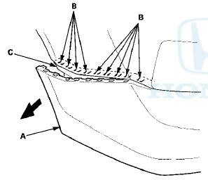 3. With the help of an assistant, pull out one side of the