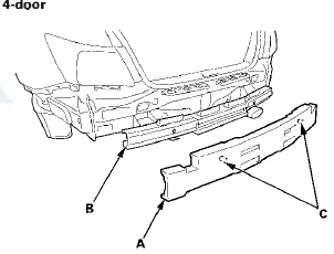 6. Install the bumper in the reverse order of removal,