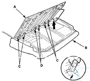 7. Remove the seat-back cover/pad from the seat-back