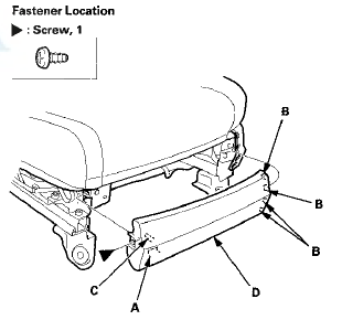 3. Driver's seat (10-way power seat): Remove the recline