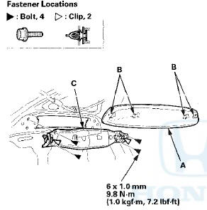 2. Install the damper in the reverse order of removal,