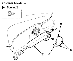 5. Driver's seat (manual height adjustable seat): Remove