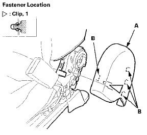 9. With back panel: From under the seat cushion, release