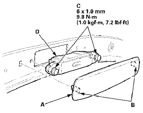 2. Install the damper in the reverse order of removal,