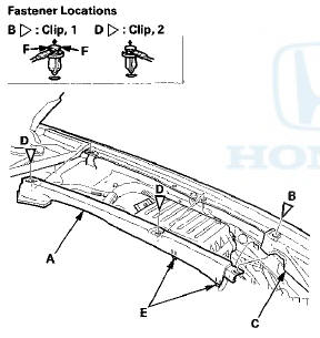 2. Install the trim in the reverse order of removal, and