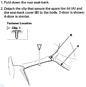 3.Remove the seat-back (A).