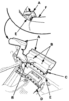 2. Release the edges of the hinge cover from the front