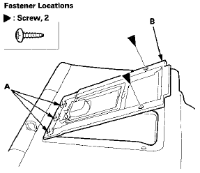 3. Install the trunk pass-through lid in the reverse order