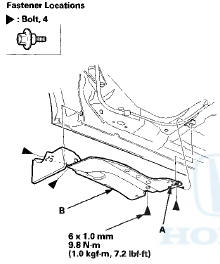 2. Install the undercover in the reverse order of removal,