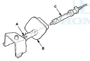 9. Remove the fuel fill door opener cable from inside the