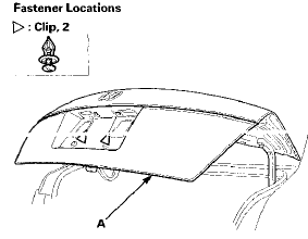 3. Remove the bolts from inside the trunk lid.