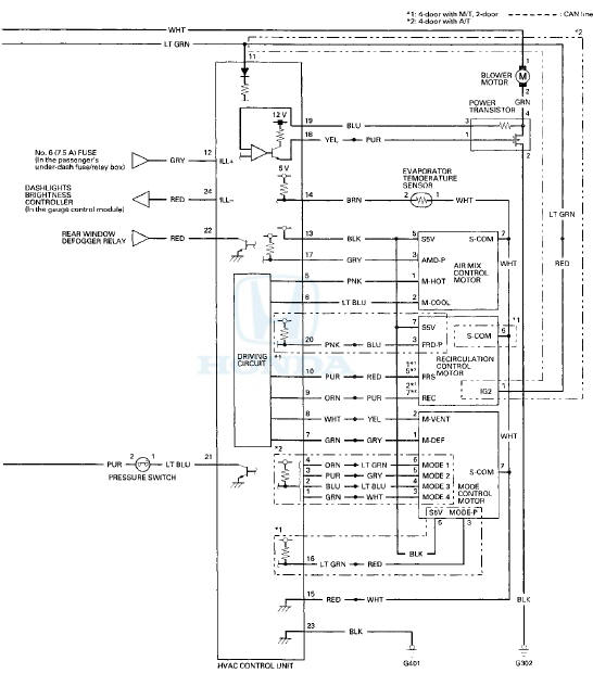 Honda Accord: Circuit Diagram - Heating/Air Conditioning - Heating ...