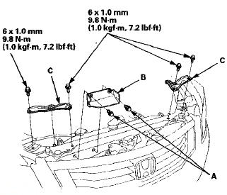 5. Remove the bolt, then disconnect the receiver pipe (A)