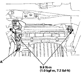 11. Pull the blower unit (A) out while rotating it clockwise