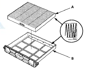 4. Install the filter in the reverse order of removal. Make