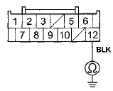 Wire side of female terminals