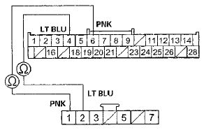 DRIVER'S AIR MIX CONTROL MOTOR 7P CONNECTOR