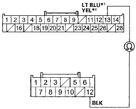 CLIMATE CONTROL UNIT CONNECTOR B (12P)