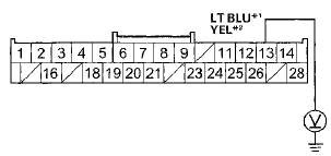 Wire side of female terminals